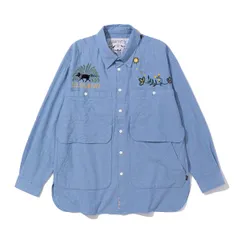 POLER EMB POCKET CHAMBRAY L/S SHIRTS 261mcv0013 ポーラー シャンブレーシャツのサムネイル