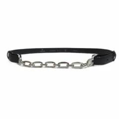 アイグナー AIGNER ベルト チェーン 32/80ブラック シルバーカラー /Xのサムネイル