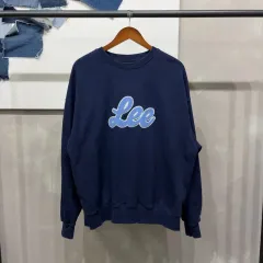 (105) リー LEE カジュアル ストリート ボア BIGロゴ スウェット 長袖 Tシャツ