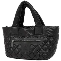 シャネル CHANEL コココクーン ミディアム トートバッグ ココマーク ナイロン ブラック レディース 【中古】のサムネイル