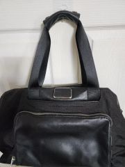 美品 PRADA プラダ タッセル ハンドバッグ トライアングルロゴ レザー