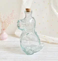 恐竜　ガラス瓶　コルク栓付き　インテリア　かわいい　オブジェ