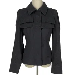 セリーヌ CELINE ステンカラー ジャケット アウター グレー ブラック レディース 【中古】のサムネイル