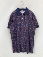 Abercrombie & Fitch アバクロンビーアンドフィッチ ポロシャツ M ネイビー その他総柄 半袖