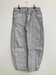 ZARA ザラ デニムパンツ 38 グレー フルレングス その他総柄 ワイド・ルーズ テーパード レギュラー ヴィンテージ