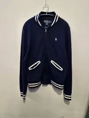ポロラルフローレン ネイビー コットン ブルゾン ジャケット