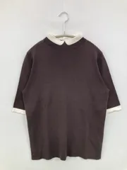 MACKINTOSH PHILOSOPHY マッキントッシュフィロソフィー ニット/セーター 38 ブラウン コットン 無地 ミドル丈 半端袖