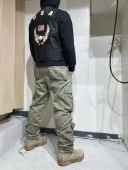80's vintage ミリタリー カーゴパンツ オリーブドラブ - メルカリ