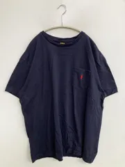 Polo Ralph Lauren ポロラルフローレン Tシャツ/カットソー XL ネイビー 無地 ワンポイント ブランドロゴ 刺繍 ミドル丈 半袖 クルーネック(丸首)