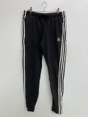adidas アディダス スウェットパンツ OT ブラック 無地 ワンポイント ブランドロゴ ライン柄 スタンダード レギュラー ウエストゴム・紐