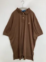 Polo by Ralph Lauren ポロバイラルフローレン ポロシャツ XXL ブラウン 無地 ワンポイント 半袖