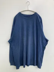 Carhartt カーハート Tシャツ/カットソー 2XL ネイビー バックプリント ブランドロゴ ミドル丈 長袖 クルーネック(丸首)