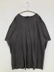 Polo by Ralph Lauren ポロバイラルフローレン Tシャツ/カットソー XXL グレー 無地 ワンポイント ミドル丈 半袖 クルーネック(丸首)