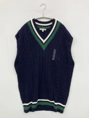 UNIQLO JW Anderson ユニクロジェイダブリューアンダーソン ベスト L ネイビー 無地 ライン柄