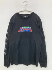 XLARGE エクストララージ Tシャツ/カットソー S ブラック 前面プリント ミドル丈 長袖 クルーネック(丸首)