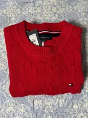 トミーヒルフィガー ケーブルニット XL