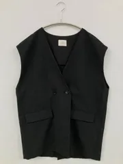 LOWRYS FARM ローリーズファーム ベスト F ブラック 無地