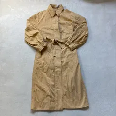 UNIQLO （ユニクロ） ユーティリティジャケット コットンロングジャケット コットン100% 比翼仕立て ウエストベルト 447554 2021年 秋 レディース Lサイズ
