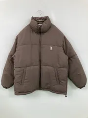 U.S. POLO ASSN. ユーエスポロアッスン ダウンジャケット/コート M ブラウン 無地 ワンポイント ブランドロゴ ミドル丈 フードなし ジップアップのサムネイル