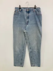 LEVI STRAUSS & CO. リーバイストラウスアンドカンパニー デニムパンツ 14 MIS M ブルー フルレングス 無地 ブランドロゴ ワンポイント ワイド・ルーズ テーパード レギュラー ヴィンテージ