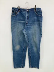LEVI STRAUSS & CO. リーバイストラウスアンドカンパニー デニムパンツ M ブルー フルレングス 無地 ワンポイント ブランドロゴ ワイド・ルーズ テーパード レギュラー ヴィンテージ