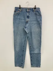 LEVI STRAUSS & CO. リーバイストラウスアンドカンパニー デニムパンツ 12 MIS L ブルー フルレングス 無地 ブランドロゴ ワイド・ルーズ テーパード ワンポイント レギュラー ヴィンテージ