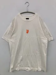 HUF ハフ Tシャツ/カットソー M ホワイト ワンポイント ブランドロゴ ミドル丈 半袖 クルーネック(丸首)