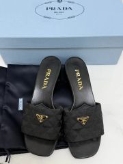 PRADA プラダ リナイロン キルティング サンダル フラットシューズ 極 