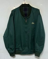 LACOSTE IZOD グリーン チェック裏地 ジャンパー XL - メルカリ