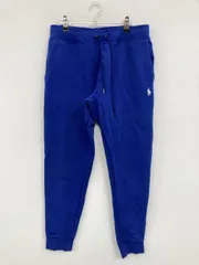Polo Ralph Lauren ポロラルフローレン スウェットパンツ S ブルー 無地 ワンポイント ブランドロゴ スタンダード ハイウエスト ウエストゴム・紐