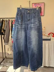 ワイドデニム ズボン
