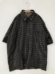 CAMEL キャメル シャツ/ブラウス XL ブラック コットン その他総柄 ミドル丈 半袖 レギュラーカラー