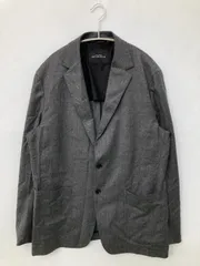 green label relaxing グリーンレーベルリラクシング テーラードジャケット XL グレー ウール・ニット 無地 ミドル丈 フードなし シングル