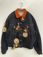 PINK HOUSE ピンクハウス ブルゾン ブラック コットン コーデュロイ 無地 ワンポイント その他総柄 ショート丈 フードなし ボタン留め