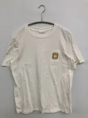ZARA ザラ Tシャツ/カットソー EUR/USA S ホワイト ワンポイント 刺繍 ミドル丈 半袖 クルーネック(丸首)
