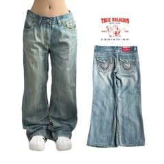 True Religion ストレートデニム 淡いブルー old 00年代 TRUE RELIGION