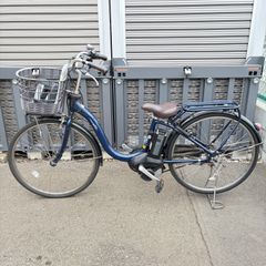 中古電動自転車 ヤマハ PASナチュラ 24インチ ネイビー 横浜 №8577