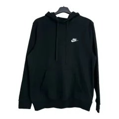 ナイキ ブラック 起毛 フードTシャツ ロングスリーブ M