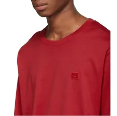 アクネ スタジオ アクネ ストゥディオズ 新作 FACE ロゴ スタンプ 絵文字 レッド 長袖 Tシャツのサムネイル