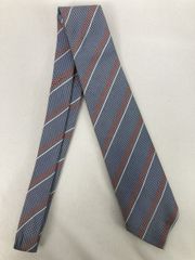 ブリオーニ（Brioni） ネクタイ ストライプ（グレー地に赤と金