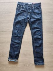 美品 glamb メンズ デニムパンツ 濃紺 XL 4L 裾ボタン - メルカリ