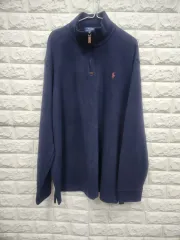 ポロラルフローレン ネイビー ハーフジップTシャツ XXL 115 120サイズ k482