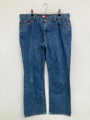 TOMMY JEANS トミージーンズ デニムパンツ 13/31 ブルー フルレングス 無地 ワンポイント ワイド・ルーズ フレア・ブーツカット レギュラー ヴィンテージのサムネイル