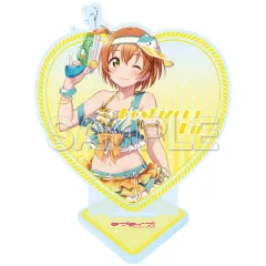 【新品】アクリルスタンド・アクリルパネル 星空凛 ハート型ラメ入りアクリルスタンド 「ラブライブ!」