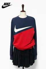 ナイキ ネイビー/レッド スウッシュ スウェット マン L