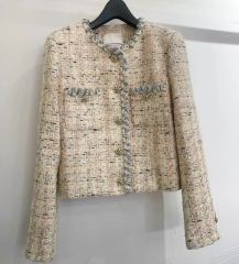 ANAYI Jules TURNIER社 ファンシーツイードノーカラージャケット 