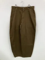 UNIQLO U ユニクロユー チノパンツ 79cm ブラウン フルレングス コットン 無地 ワイド・ルーズ テーパード レギュラー