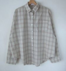 Spick and Span】シアーチェック柄 開襟シャツ 長袖 - メルカリ