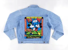 90年代 ディズニー ミッキーマウス オーバーサイズ デニムジャケット L
