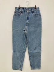 LEVI STRAUSS & CO. リーバイストラウスアンドカンパニー デニムパンツ 6 MIS M ブルー フルレングス 無地 ワンポイント ワイド・ルーズ スタンダード テーパード ハイウエスト レギュラー ヴィンテージ